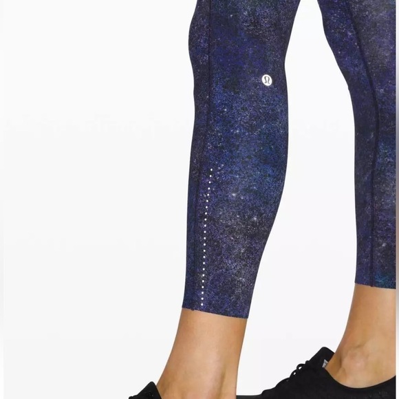 Lululemon RARE Fast Free Tight II 25" Nulux Polar Lights Blue Multi Celestial 6 - Picture 10 of 12